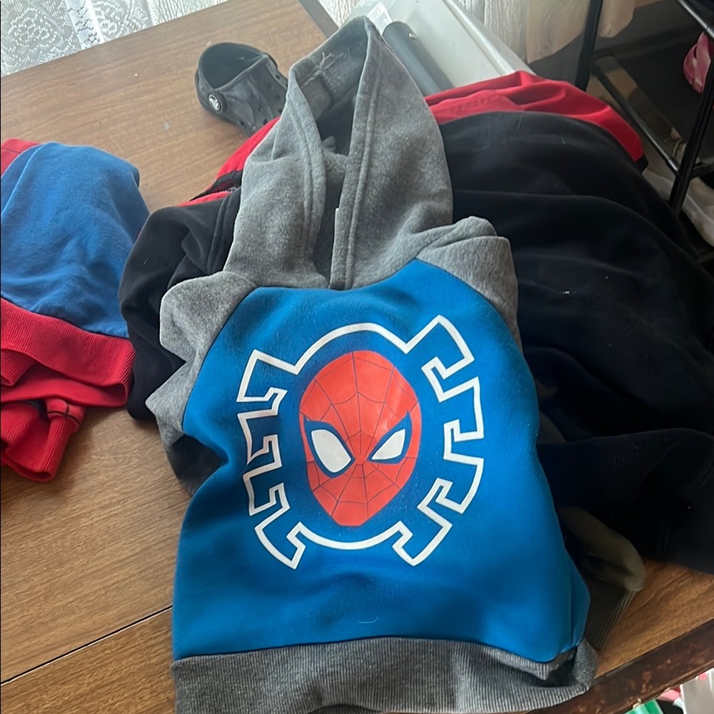 Marvel Blue and Gray Spider-Man Hoodie
